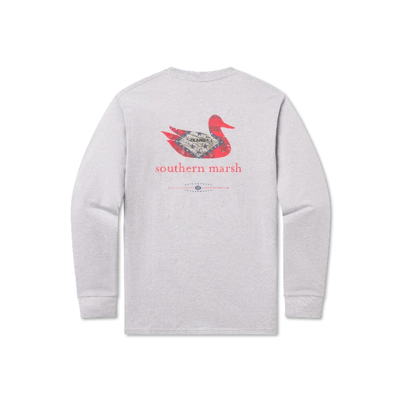 Men's long sleeve turtleneck sweaters in cashmere for a luxurious feel Authentic Heritage Tee - Arkansas - Long Sleeve Men's long sleeve turtleneck sweaters in cashmere for a luxurious feel Authentic Heritage Tee - Arkansas - Long Sleeve