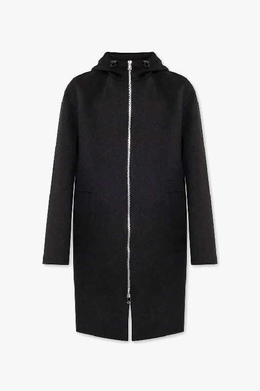 Waterproof men coats with taped seams for heavy rain and snow days Bottega Veneta New Men's Wool Zip Up Coat In Black With Hood Waterproof men coats with taped seams for heavy rain and snow days Bottega Veneta New Men's Wool Zip Up Coat In Black With Hood