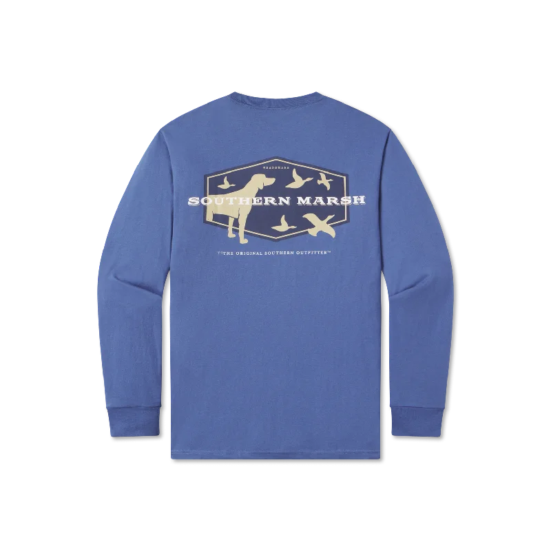Men's long sleeve slim fit button - down shirts for business meetings Branding Collection Tee - Hunting Dog - Long Sleeve Men's long sleeve slim fit button - down shirts for business meetings Branding Collection Tee - Hunting Dog - Long Sleeve
