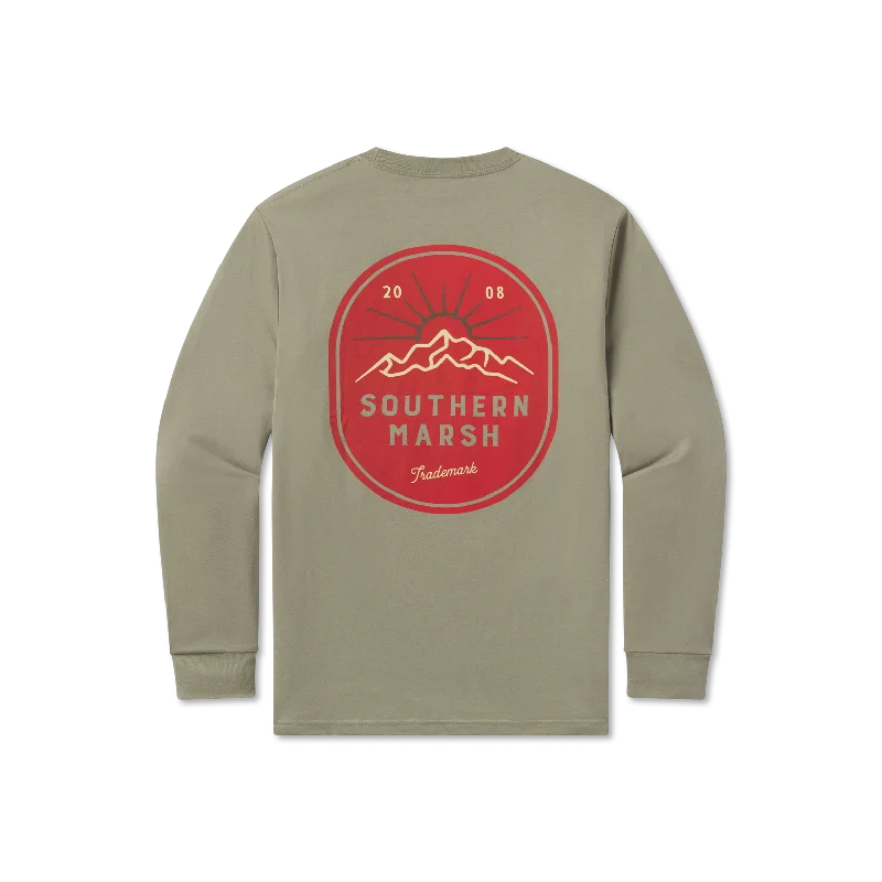Men's long sleeve flannel plaid shirts with a classic rustic look Branding Collection Tee - Mountain Rise - Long Sleeve Men's long sleeve flannel plaid shirts with a classic rustic look Branding Collection Tee - Mountain Rise - Long Sleeve