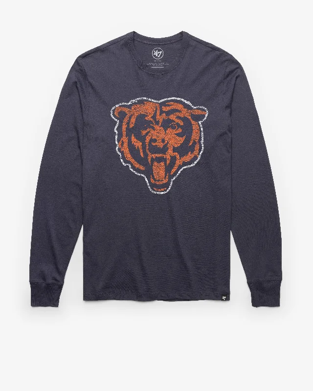 Men's moisture wicking long sleeve athletic shirts for running marathons CHICAGO BEARS PREMIER '47 FRANKLIN LONG SLEEVE TEE Men's moisture wicking long sleeve athletic shirts for running marathons CHICAGO BEARS PREMIER '47 FRANKLIN LONG SLEEVE TEE