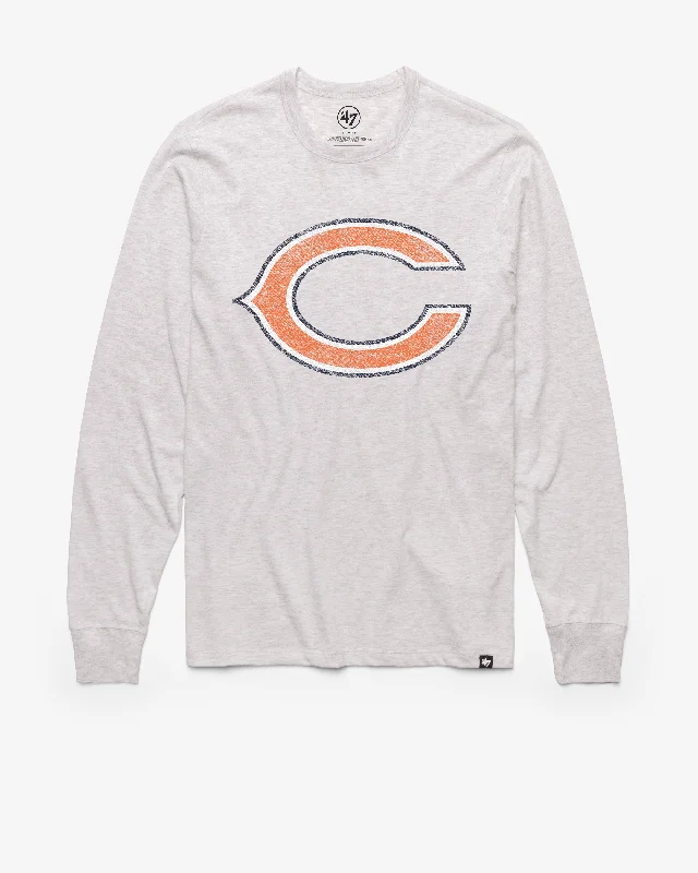 Men's lightweight long sleeve linen shirts for summer beach vacations CHICAGO BEARS PREMIER '47 FRANKLIN LONG SLEEVE TEE Men's lightweight long sleeve linen shirts for summer beach vacations CHICAGO BEARS PREMIER '47 FRANKLIN LONG SLEEVE TEE
