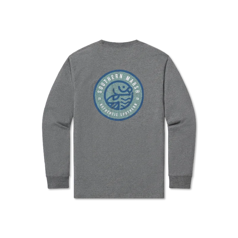 Men's long sleeve fleece - lined shirts for extreme cold weather Circle Catch Tee - Long Sleeve Men's long sleeve fleece - lined shirts for extreme cold weather Circle Catch Tee - Long Sleeve
