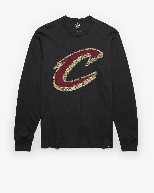 Men's printed long sleeve Hawaiian shirts for tropical getaways CLEVELAND CAVALIERS PREMIER '47 FRANKLIN LONG SLEEVE TEE Men's printed long sleeve Hawaiian shirts for tropical getaways CLEVELAND CAVALIERS PREMIER '47 FRANKLIN LONG SLEEVE TEE