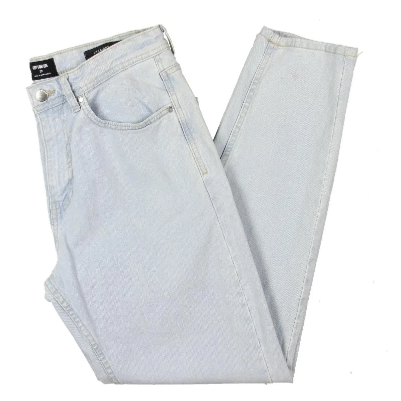 Men's Jeans with a Hidden Coin Pocket for Added Convenience Cotton On Mens Denim Light Wash Straight Leg Jeans Men's Jeans with a Hidden Coin Pocket for Added Convenience Cotton On Mens Denim Light Wash Straight Leg Jeans