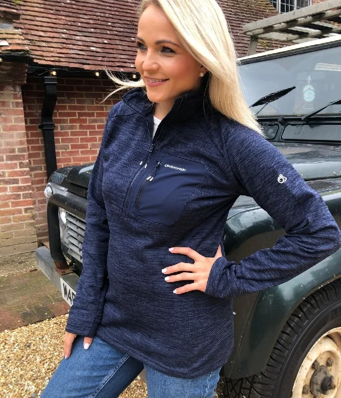 Slim - fit men coats in navy blue for a classic and sophisticated appearance Craghoppers Navy Trina Half Zip Fleece Slim - fit men coats in navy blue for a classic and sophisticated appearance Craghoppers Navy Trina Half Zip Fleece