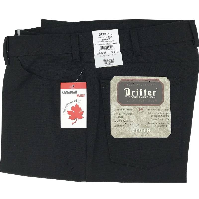 Men's Stretch Jeans with a Moisture - Wicking Lining for Active Lifestyles Drifter Jeans - Black Men's Stretch Jeans with a Moisture - Wicking Lining for Active Lifestyles Drifter Jeans - Black