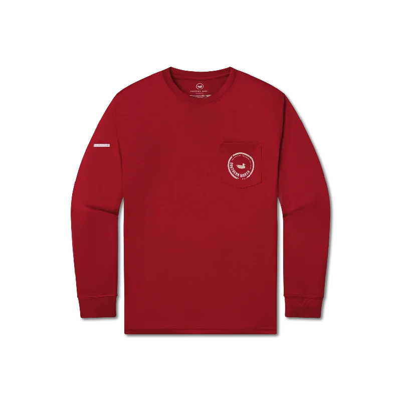Men's waterproof long sleeve rain shirts for outdoor hiking in the rain FieldTec™ Pocket Tee - Long Sleeve Men's waterproof long sleeve rain shirts for outdoor hiking in the rain FieldTec™ Pocket Tee - Long Sleeve