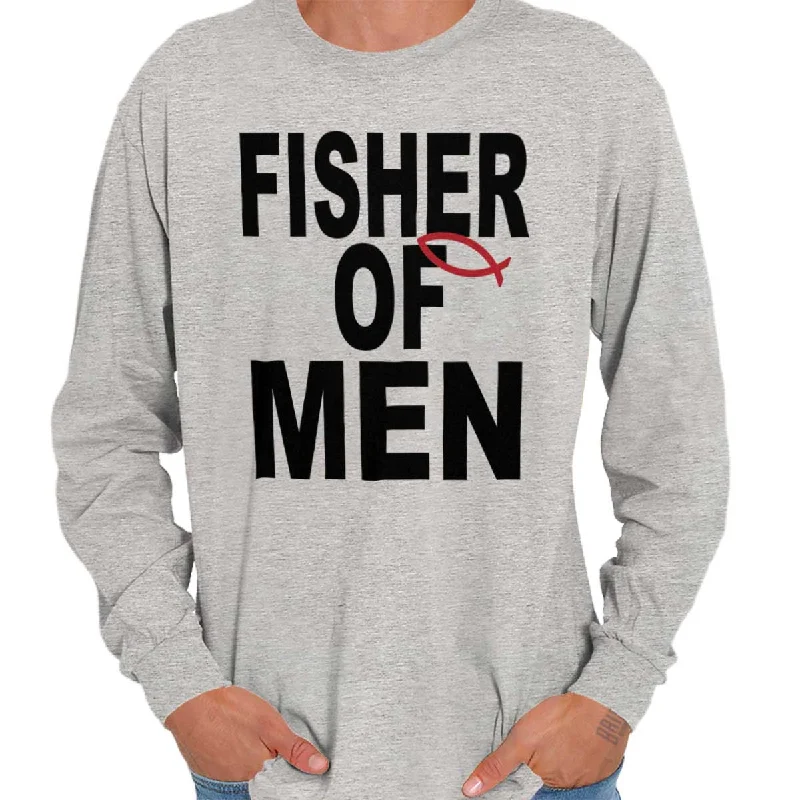 Men's long sleeve turtleneck sweaters in cashmere for a luxurious feel Fisher of Men Long Sleeve T-Shirt Men's long sleeve turtleneck sweaters in cashmere for a luxurious feel Fisher of Men Long Sleeve T-Shirt