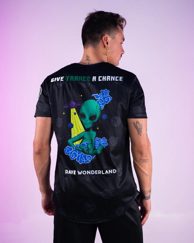 Men's Vintage American Football Jerseys of Legendary Teams for Collectors and Fans Give Trance A Chance Alien Baseball Jersey Men's Vintage American Football Jerseys of Legendary Teams for Collectors and Fans Give Trance A Chance Alien Baseball Jersey