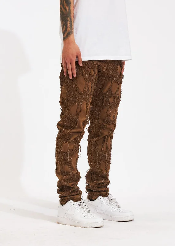 Plus Size Men's Relaxed Fit Jeans with a Tapered Leg for a Laid - Back Vibe KAI STACKED (CRYSPHOL23-09) Plus Size Men's Relaxed Fit Jeans with a Tapered Leg for a Laid - Back Vibe KAI STACKED (CRYSPHOL23-09)