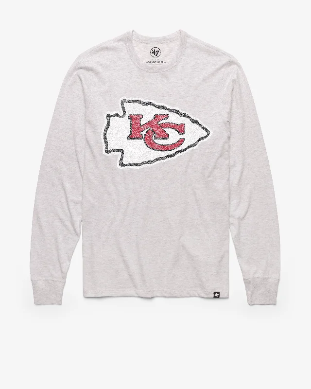 Men's long sleeve polo shirts with a contrast placket for added style KANSAS CITY CHIEFS PREMIER '47 FRANKLIN LONG SLEEVE TEE Men's long sleeve polo shirts with a contrast placket for added style KANSAS CITY CHIEFS PREMIER '47 FRANKLIN LONG SLEEVE TEE