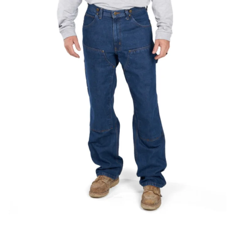 Men's Cargo Jeans with Multiple Pockets for a Practical and Outdoor - Friendly Look KEY Men's Double Front Logger Dungaree Jean Men's Cargo Jeans with Multiple Pockets for a Practical and Outdoor - Friendly Look KEY Men's Double Front Logger Dungaree Jean