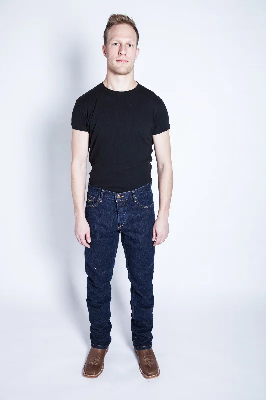 Men's Jeans with a Frayed Hem for a Casual and Effortless Style Kimes Ranch Mens Wayne Jeans Blue Cotton Blend Slim Fit Men's Jeans with a Frayed Hem for a Casual and Effortless Style Kimes Ranch Mens Wayne Jeans Blue Cotton Blend Slim Fit
