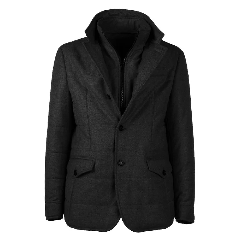 Men coats with a soft fleece interior for extra warmth and comfort Made in Italy Elegant Wool-Cashmere Men's Men's Coat Men coats with a soft fleece interior for extra warmth and comfort Made in Italy Elegant Wool-Cashmere Men's Men's Coat