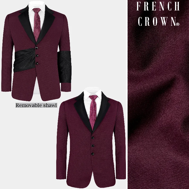 Silk Men Blazers for Formal Evenings Silk Men Blazers for Formal Evenings Magenta Maroon Wool Rich Designer Tuxedo Blazer Silk Men Blazers for Formal Evenings Silk Men Blazers for Formal Evenings Magenta Maroon Wool Rich Designer Tuxedo Blazer