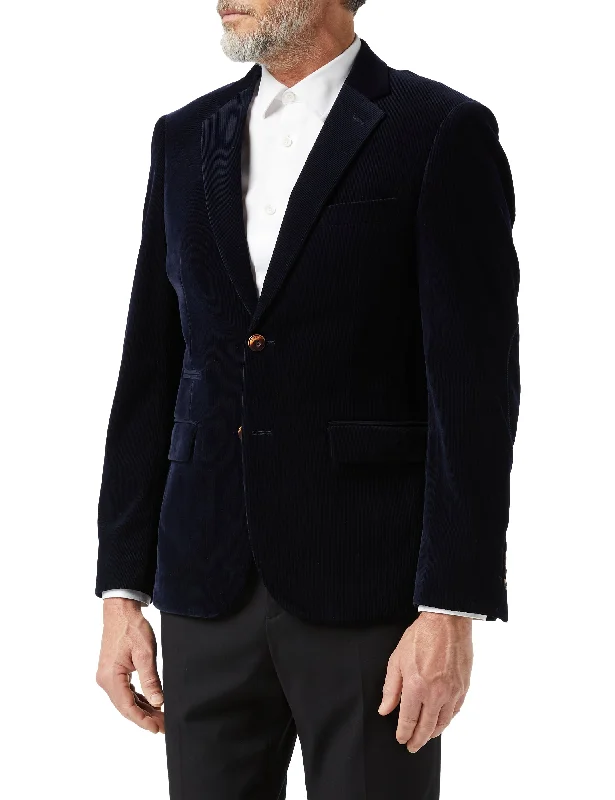 Men Blazers for Business Trips in Travel - friendly and Wrinkle - Free Fabrics Men Blazers for Business Trips in Travel - friendly and Wrinkle - Free Fabrics MATTHEW - Navy Blue Corduroy Blazer Jacket Men Blazers for Business Trips in Travel - friendly and Wrinkle - Free Fabrics Men Blazers for Business Trips in Travel - friendly and Wrinkle - Free Fabrics MATTHEW - Navy Blue Corduroy Blazer Jacket