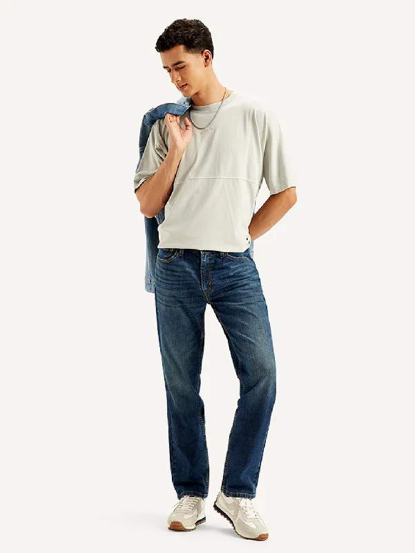 Men's Jeans with a Frayed Hem for a Casual and Effortless Style Men's 511 Slim Fit Blue Jeans Men's Jeans with a Frayed Hem for a Casual and Effortless Style Men's 511 Slim Fit Blue Jeans