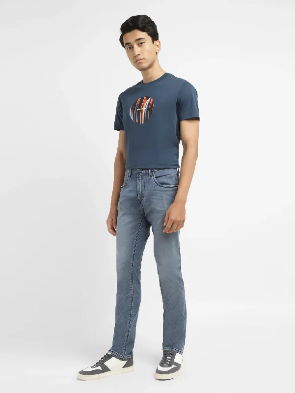 Men's Jeans with a Cargo - Inspired Knee Pocket for Extra Storage Men's 65504 Mid Indigo Skinny Jeans Men's Jeans with a Cargo - Inspired Knee Pocket for Extra Storage Men's 65504 Mid Indigo Skinny Jeans