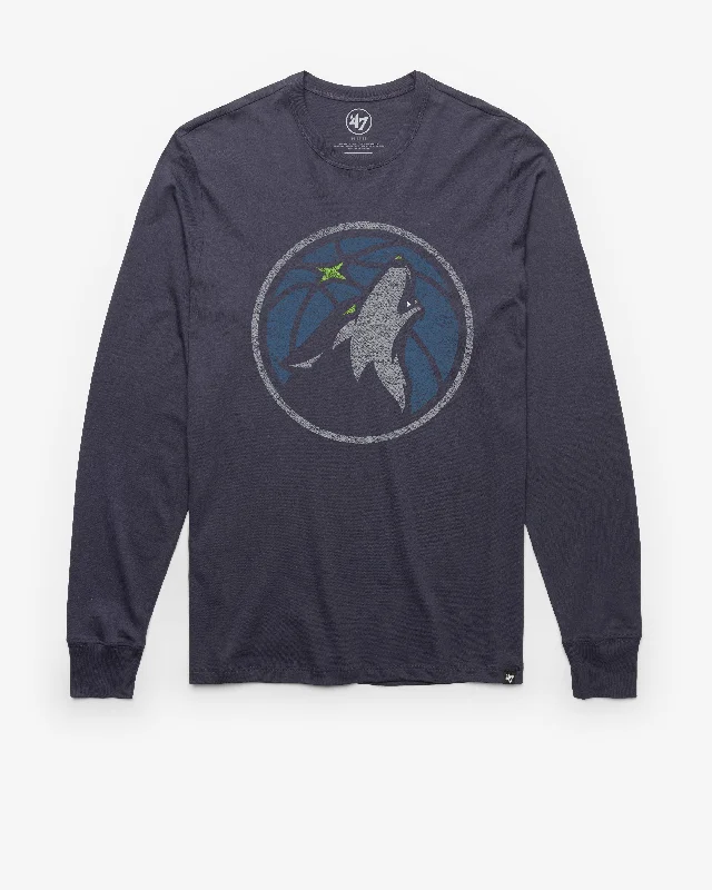 Men's long sleeve slim fit button - down shirts for business meetings MINNESOTA TIMBERWOLVES PREMIER '47 FRANKLIN LONG SLEEVE TEE Men's long sleeve slim fit button - down shirts for business meetings MINNESOTA TIMBERWOLVES PREMIER '47 FRANKLIN LONG SLEEVE TEE