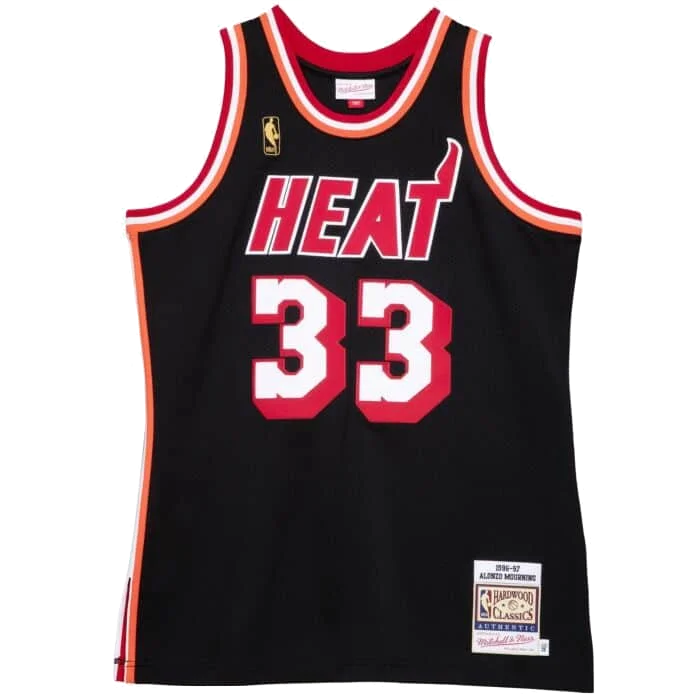 Men's Custom - Printed Baseball Jerseys with Player Names and Numbers for Personalized Style Alonzo Mourning Mitchell and Ness Miami HEAT Authentic Jersey Men's Custom - Printed Baseball Jerseys with Player Names and Numbers for Personalized Style Alonzo Mourning Mitchell and Ness Miami HEAT Authentic Jersey