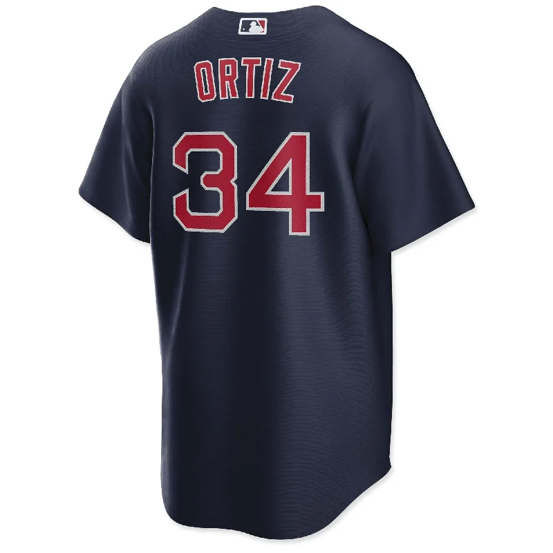 Men's Retro Soccer Jerseys of Famous Clubs from the 90s for Nostalgic Football Enthusiasts Nike Replica Road Alternate Jersey - Navy - Ortiz #34 Men's Retro Soccer Jerseys of Famous Clubs from the 90s for Nostalgic Football Enthusiasts Nike Replica Road Alternate Jersey - Navy - Ortiz #34