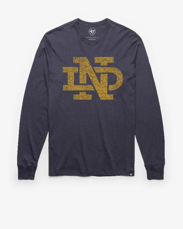 Men's waterproof long sleeve rain shirts for outdoor hiking in the rain NOTRE DAME FIGHTIN IRISH VINTAGE PREMIER '47 FRANKLIN LONG SLEEVE TEE Men's waterproof long sleeve rain shirts for outdoor hiking in the rain NOTRE DAME FIGHTIN IRISH VINTAGE PREMIER '47 FRANKLIN LONG SLEEVE TEE