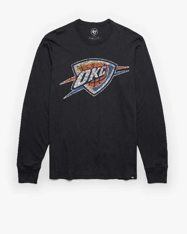 Men's long sleeve silk shirts in vibrant colors for a night out OKLAHOMA CITY THUNDER PREMIER '47 FRANKLIN LONG SLEEVE TEE Men's long sleeve silk shirts in vibrant colors for a night out OKLAHOMA CITY THUNDER PREMIER '47 FRANKLIN LONG SLEEVE TEE