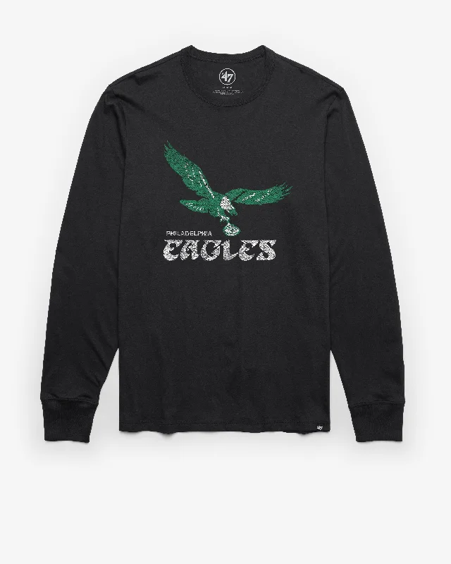 Men's anti - wrinkle long sleeve travel shirts for hassle - free trips PHILADELPHIA EAGLES HISTORIC PREMIER '47 FRANKLIN LONG SLEEVE TEE Men's anti - wrinkle long sleeve travel shirts for hassle - free trips PHILADELPHIA EAGLES HISTORIC PREMIER '47 FRANKLIN LONG SLEEVE TEE