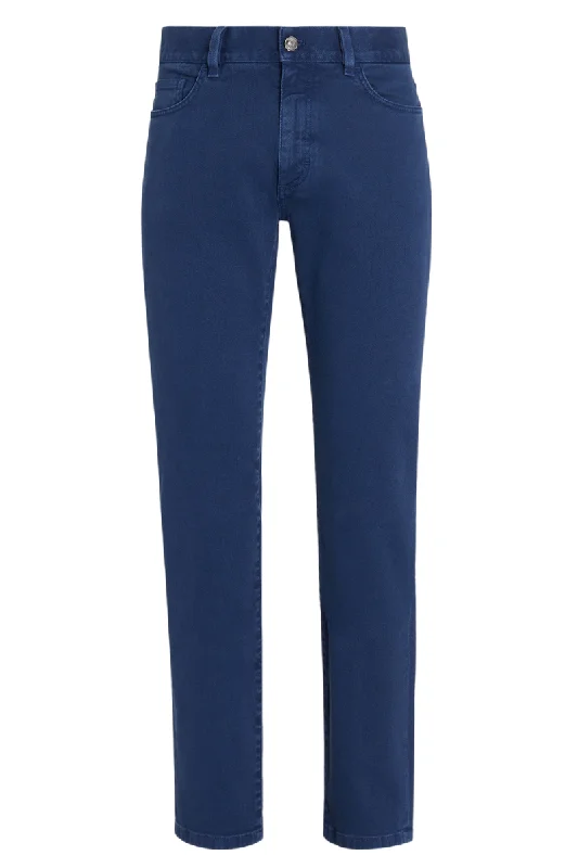 Men's High - Waisted Jeans in a Medium Wash for a Vintage - Style Revival Roccia Jeans Men's High - Waisted Jeans in a Medium Wash for a Vintage - Style Revival Roccia Jeans