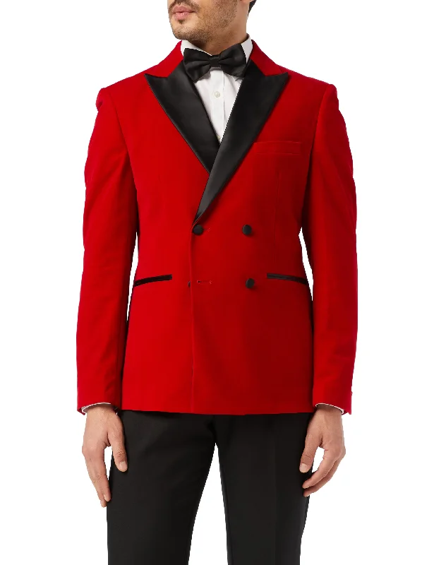 Men Blazers for Summer Parties in Breathable and Lightweight Fabrics Men Blazers for Summer Parties in Breathable and Lightweight Fabrics SMITH - Red Soft Velvet Dinner Jacket Men Blazers for Summer Parties in Breathable and Lightweight Fabrics Men Blazers for Summer Parties in Breathable and Lightweight Fabrics SMITH - Red Soft Velvet Dinner Jacket