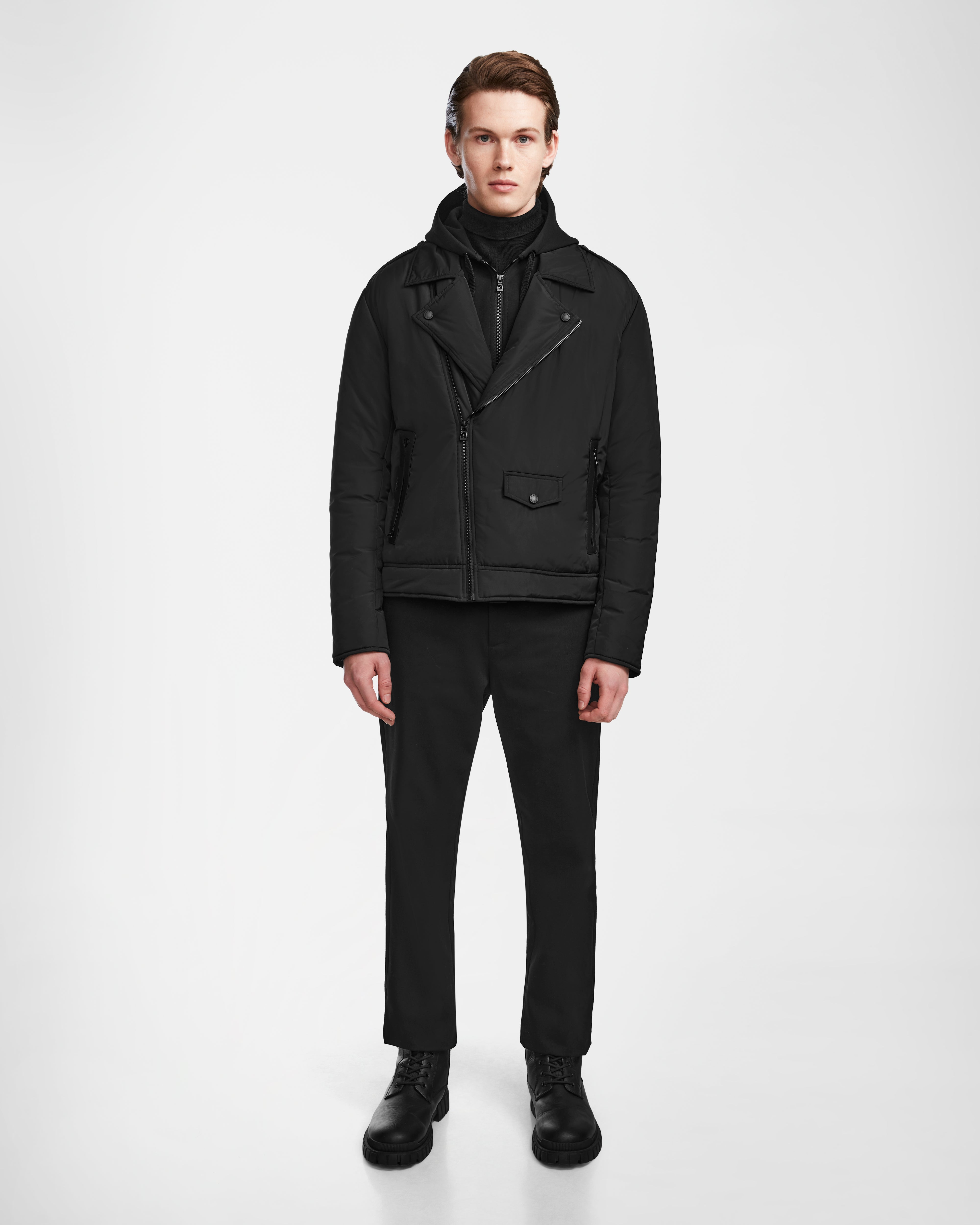 Men coats with a quilted pattern for added texture and warmth STAN - 6124595 Black