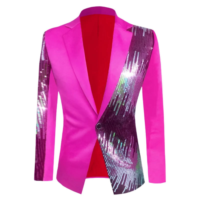   The Bentley Sequin Slim Fit Blazer Suit Jacket