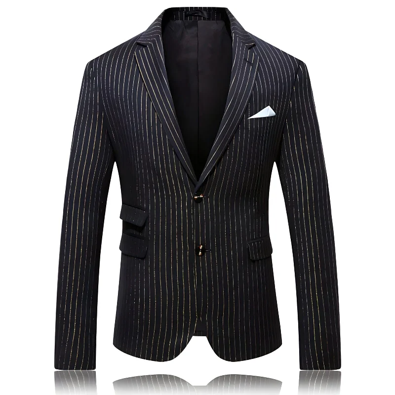 Men Blazers with Flapped Pockets for a Neat Appearance Men Blazers with Flapped Pockets for a Neat Appearance The Gold Link Pinstripe Slim Fit Blazer Suit Jacket Men Blazers with Flapped Pockets for a Neat Appearance Men Blazers with Flapped Pockets for a Neat Appearance The Gold Link Pinstripe Slim Fit Blazer Suit Jacket
