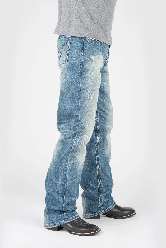 Plus Size Men's Bootcut Jeans with a Belt Loop Upgrade for a Stylish Touch Tin Haul Mens Regular Joe Loop Back Blue 100% Cotton Jeans Plus Size Men's Bootcut Jeans with a Belt Loop Upgrade for a Stylish Touch Tin Haul Mens Regular Joe Loop Back Blue 100% Cotton Jeans