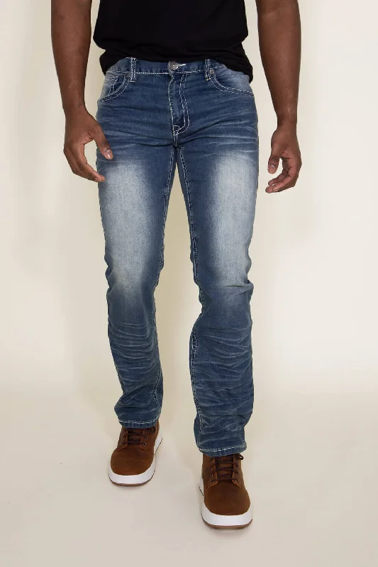 Men's Jeans with a Zip - Off Lower Leg for Convertible Style True Luck Alfred Bootcut Jeans for Men | TL19350502 Men's Jeans with a Zip - Off Lower Leg for Convertible Style True Luck Alfred Bootcut Jeans for Men | TL19350502