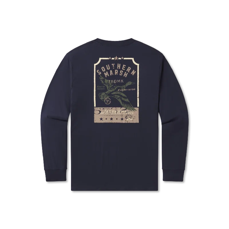 Men's long sleeve tartan pattern shirts for a traditional Scottish look Vintage Tag Tee - Duck - Long Sleeve Men's long sleeve tartan pattern shirts for a traditional Scottish look Vintage Tag Tee - Duck - Long Sleeve