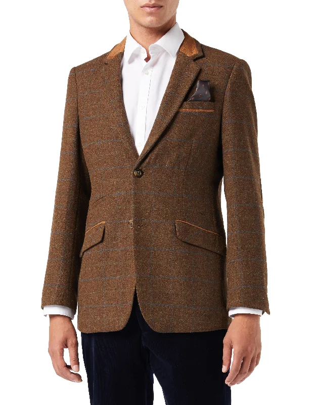 Men Blazers for Family Reunions in Coordinated and Stylish Styles Men Blazers for Family Reunions in Coordinated and Stylish Styles VITORI - BROWN TWEED CHECK JACKET Men Blazers for Family Reunions in Coordinated and Stylish Styles Men Blazers for Family Reunions in Coordinated and Stylish Styles VITORI - BROWN TWEED CHECK JACKET