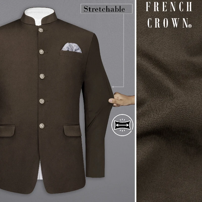 Men Blazers with Indian - Inspired Patterns for a Mystical Vibe Men Blazers with Indian - Inspired Patterns for a Mystical Vibe Walnut Brown Stretchable Premium Cotton Bandhgala traveler Blazer Men Blazers with Indian - Inspired Patterns for a Mystical Vibe Men Blazers with Indian - Inspired Patterns for a Mystical Vibe Walnut Brown Stretchable Premium Cotton Bandhgala traveler Blazer