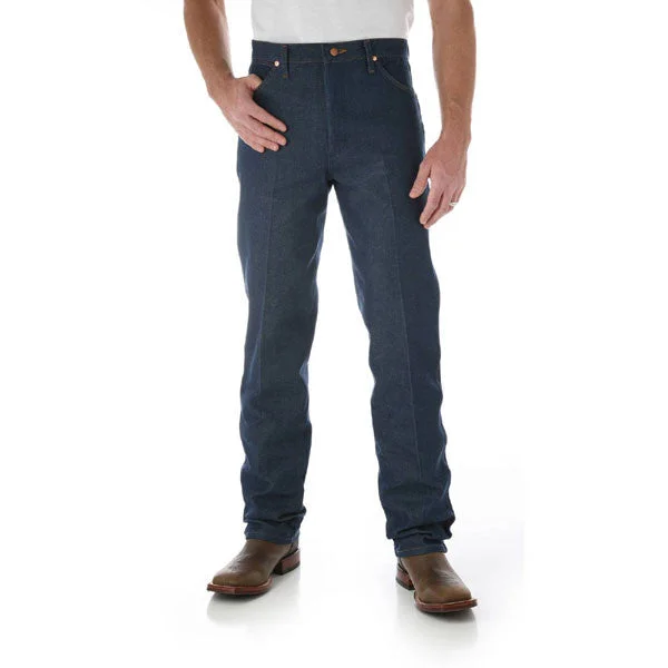 Men's Jeans with a Hidden Coin Pocket for Added Convenience Wrangler Rigid Cowboy Cut Original Fit Jean (Rigid Indigo) Men's Jeans with a Hidden Coin Pocket for Added Convenience Wrangler Rigid Cowboy Cut Original Fit Jean (Rigid Indigo)