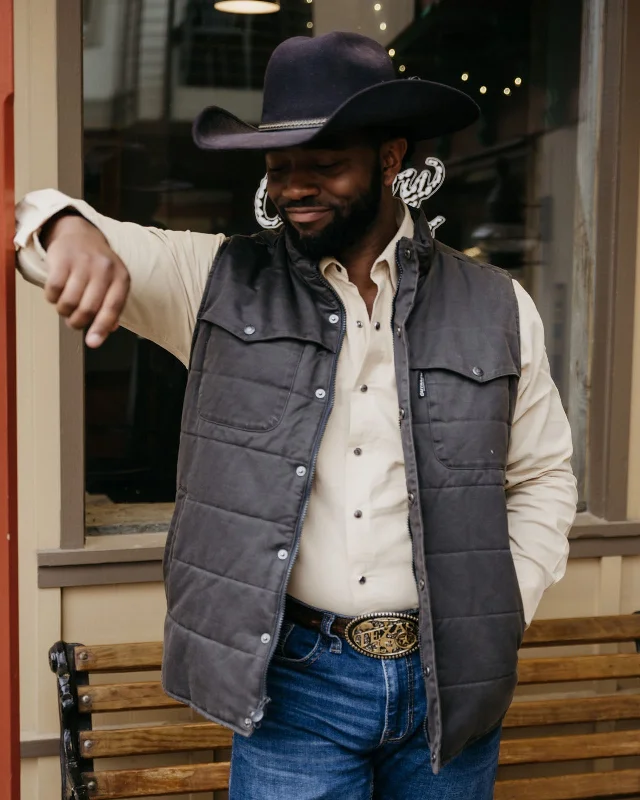 Men's Faux Fur Vest in Cream for a Stylish and Cozy Winter Piece Men's Outback Trading Walker Vest #29816