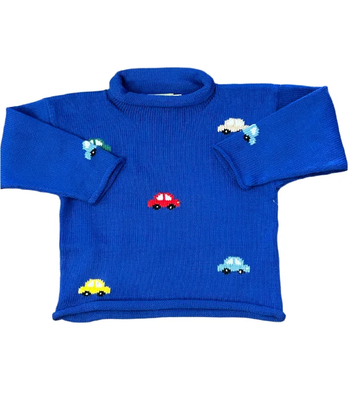 Men's Sweaters with Ruffled Collar for a Girly Appeal Cars All-Over Rollneck Sweater Men's Sweaters with Ruffled Collar for a Girly Appeal Cars All-Over Rollneck Sweater