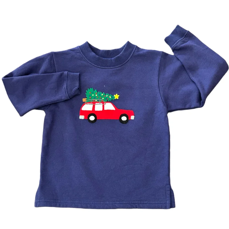 Men's Sweaters with Sequins for a Sparkly Look​ Wagon w/Tree Sweatshirt