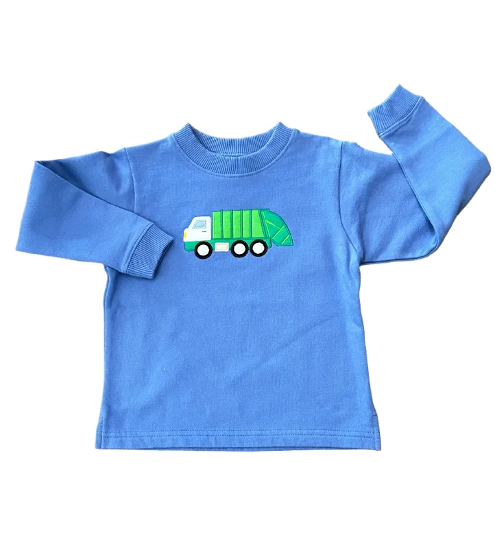 Men's Sweaters with Peter - pan Collar for a Classic Look Garbage Truck Applique Sweatshirt Men's Sweaters with Peter - pan Collar for a Classic Look Garbage Truck Applique Sweatshirt