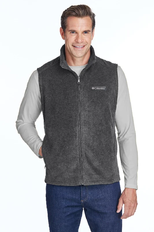 Men's Quilted Down Vest in Black for Extreme Winter Warmth Columbia Mens Steens Mountain Full Zip Fleece Vest - Heather Charcoal Grey Men's Quilted Down Vest in Black for Extreme Winter Warmth Columbia Mens Steens Mountain Full Zip Fleece Vest - Heather Charcoal Grey
