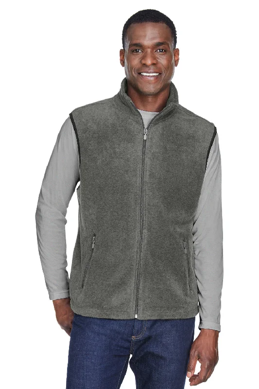 Men's Jersey Vest in Neon Yellow for a High - Visibility Sports Look Harriton Mens Pill Resistant Fleece Full Zip Vest - Charcoal Grey Men's Jersey Vest in Neon Yellow for a High - Visibility Sports Look Harriton Mens Pill Resistant Fleece Full Zip Vest - Charcoal Grey