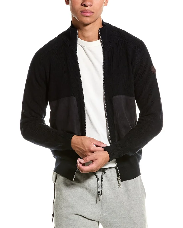  Moncler Tricot Wool & Cashmere-Blend Cardigan