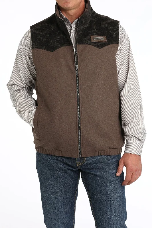 Men's Leather Vest with Studs in Brown for a Rock - n - Roll Style Men's Cinch Conceal Carry Wool Vest #MWV1543011 Men's Leather Vest with Studs in Brown for a Rock - n - Roll Style Men's Cinch Conceal Carry Wool Vest #MWV1543011