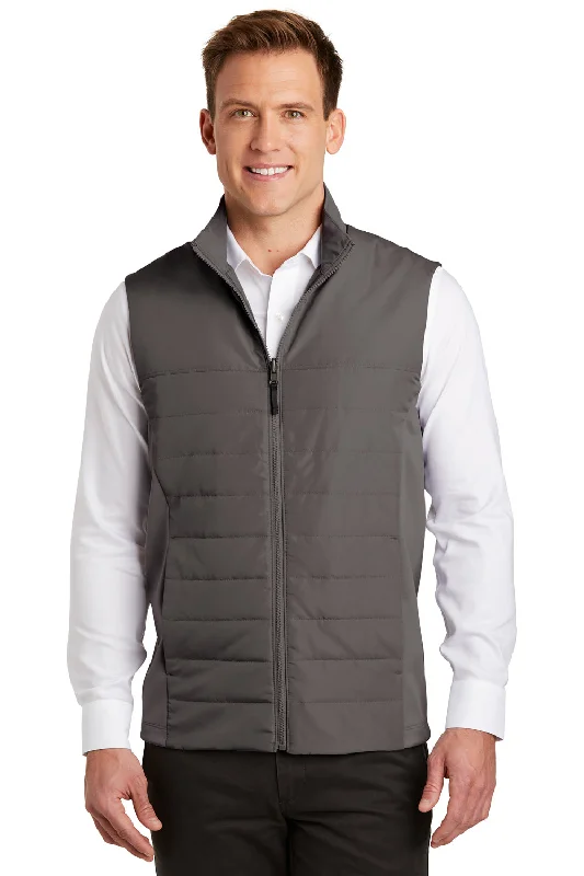 Men's Lightweight Linen Vest in Beige for a Breezy Summer Outfit Port Authority Mens Collective Wind & Water Resistant Full Zip Vest - Graphite Grey Men's Lightweight Linen Vest in Beige for a Breezy Summer Outfit Port Authority Mens Collective Wind & Water Resistant Full Zip Vest - Graphite Grey