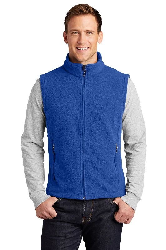 Men's Lightweight Linen Vest in Beige for a Breezy Summer Outfit Port Authority Mens Full Zip Fleece Vest - True Royal Blue